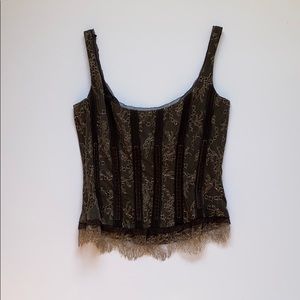 Vintage Elie Tahari corset style top